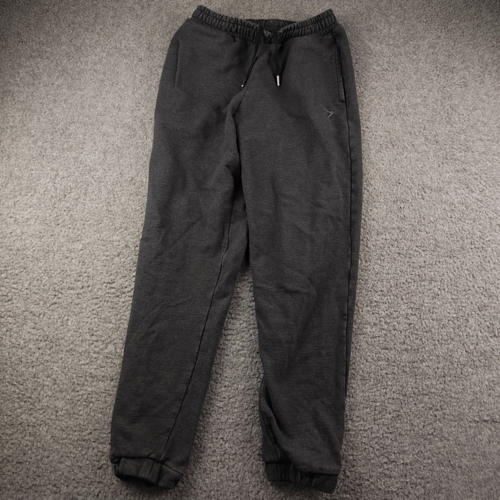 Gymshark Cotton Sweatpants Sz XS Joggers Charcoal Gray Cuffed Pockets EUC
